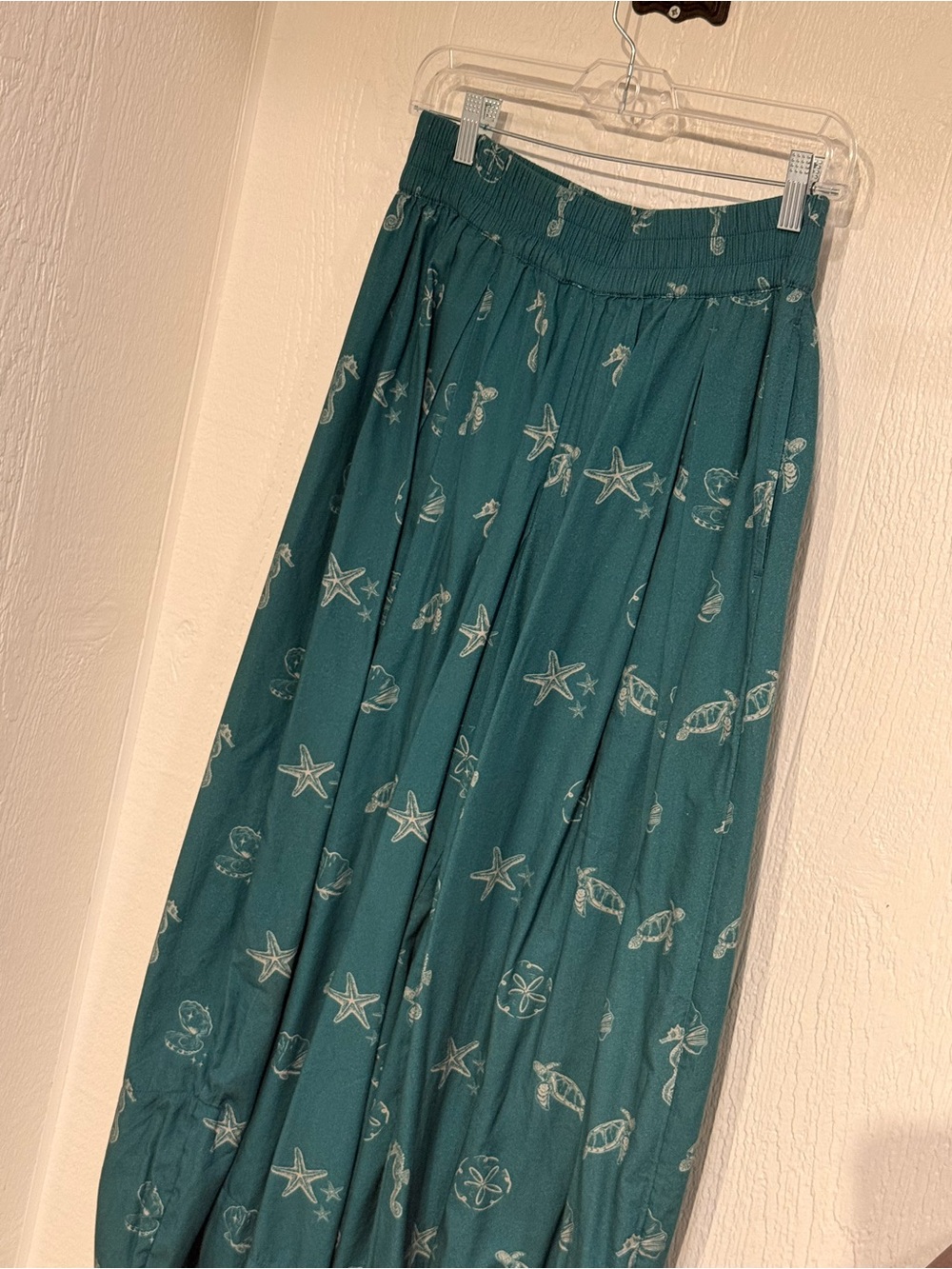 Moonflower printed pull-on balloon Pants NWOT under the sea - Picture 4 of 8